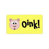 Oink! Etiket (Voorkant)