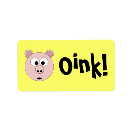 Oink! Etiket (Voorkant)