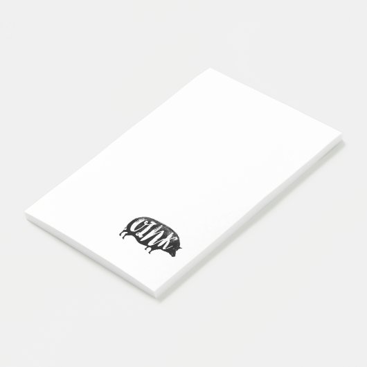 OINK Funny Pig Post-it® Notes (Schuin)