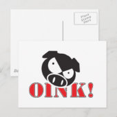 OINK_GraphicReversed Briefkaart (Voorkant / Achterkant)