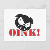 OINK_GraphicReversed Briefkaart (Voorkant)
