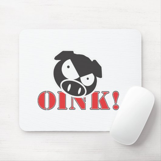 OINK_GraphicReversed Muismat (Met muis)