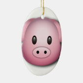 Oink Oink Cute Pig Keramisch Ornament (Rechts)