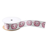 Oink Oink Cute Pig Satijnen Lint (Spoel)