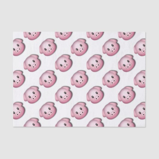 Oink Oink Cute Pig Tissuepapier (Voorkant)
