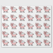 Oink Oink Pig Cadeaupapier (Vlak)