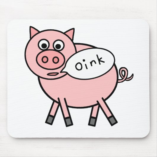 Oink Oink Pig Muismat (Voorkant)