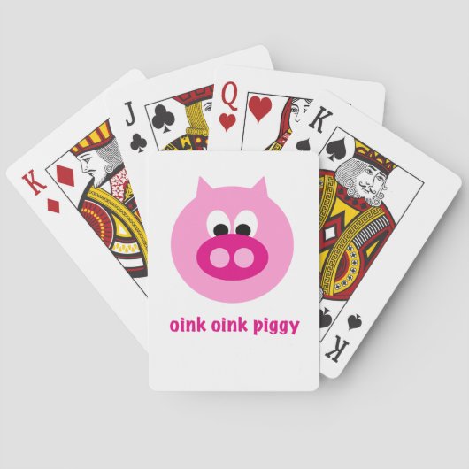 Oink Oink Piggy! Pokerkaarten (Achterkant)