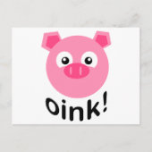 Oink! PIg Briefkaart (Voorkant)