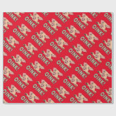 Oink Pig Cadeaupapier (Vlak)