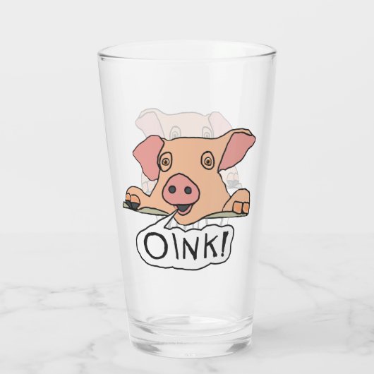Oink Pig Glas (Achterkant)