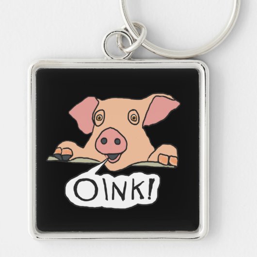 Oink Pig Sleutelhanger (Voorkant)