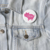 Oink Pig Tshirts en Gifts Ronde Button 5,7 Cm (In situ)