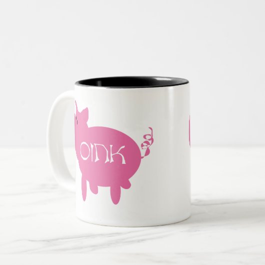 Oink Pink Mok (Voorkant links)