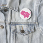 Oink Pink Pig Ronde Button 5,7 Cm (In situ)