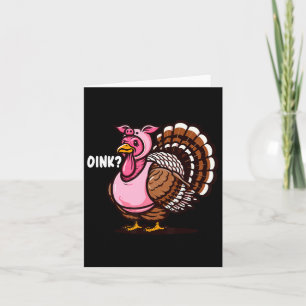 Oink Turkije Thanksgiving Grappig In Varkensvermom Kaart