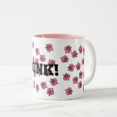 Oink! Tweekleurige Koffiemok (Voorkant rechts)