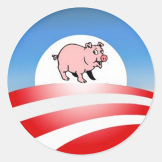 Oinkbama Ronde Sticker