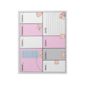 Oinky A4 weekplanner / notitieblok (Linkerzijde)