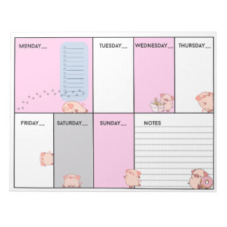 Oinky A4 weekplanner / notitieblok