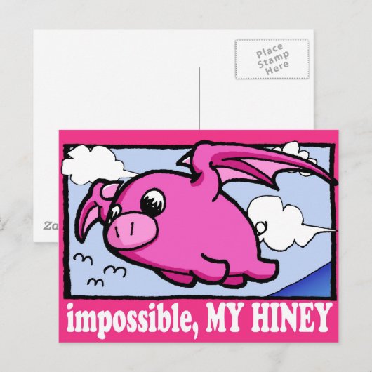 Oinky Dreams High Briefkaart (Voorkant / Achterkant)