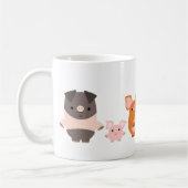 Oinky mok: een stel zwijntjes koffiemok (Links)