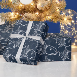 Oio - Hawaïaans beendervis print patroon Cadeaupapier