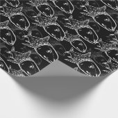 Oio - Hawaïaans beendervis print patroon Cadeaupapier (Hoek)