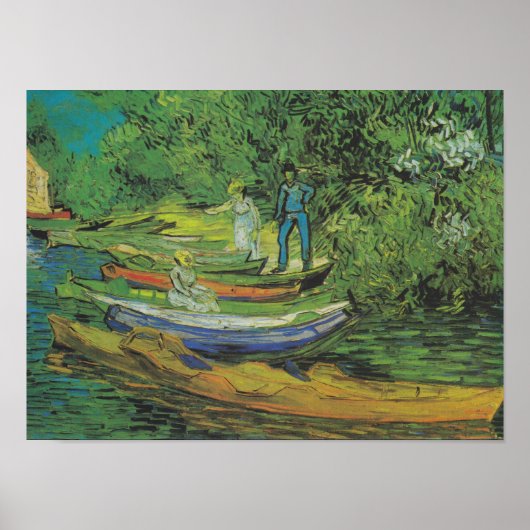 Oise Bank te Auvers door Van Gogh Poster (Voorkant)