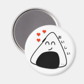 Oishii Onigiri Magneet (Wit) (Voorkant / Achterkant)