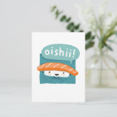 Oishii Sushi Briefkaart (Staand voorkant)