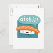 Oishii Sushi Briefkaart (Voorkant / Achterkant)