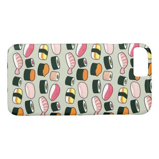 Oishii Sushi Fun Illustrations Pattern (Griekenlan Case-Mate iPhone Case (Achterkant (Horizontaal))