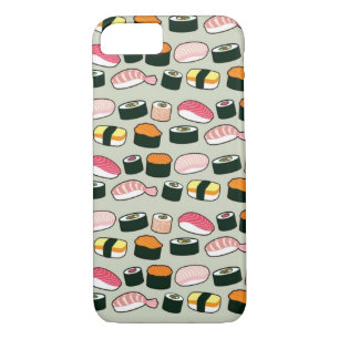 Oishii Sushi Fun Illustrations Pattern (Griekenlan Case-Mate iPhone Case
