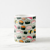 Oishii Sushi Fun Illustrations Pattern (Griekenlan Koffiemok (Center)