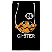Oister Funny Animal Oyster Pun Dark BG Klein Cadeauzakje (Voorkant)
