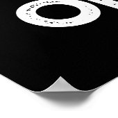 Oister Funny Animal Oyster Pun Dark BG Poster (Hoek)