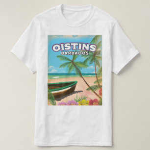 Oistins Barbados vintage strandposter T-shirt