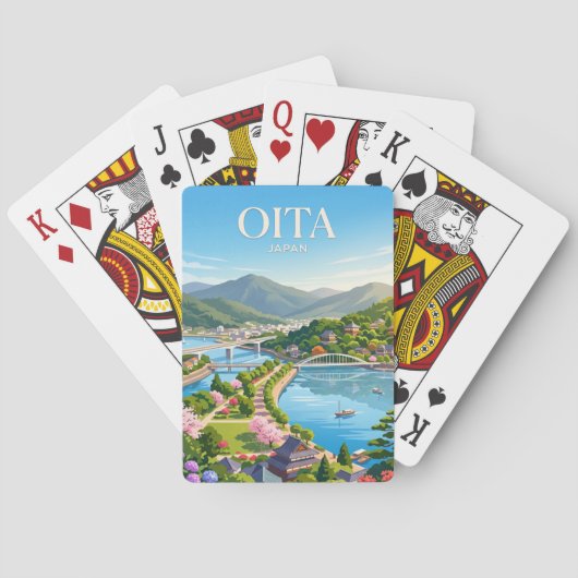 Oita Japan Pokerkaarten (Achterkant)