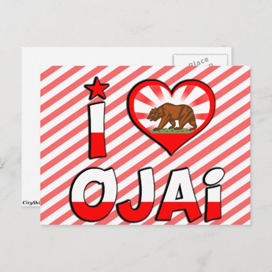 Ojai, CA Briefkaart (Voorkant / Achterkant)