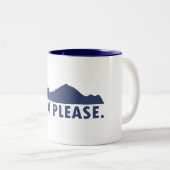 Ojai California Alsjeblieft Tweekleurige Koffiemok (Voorkant rechts)