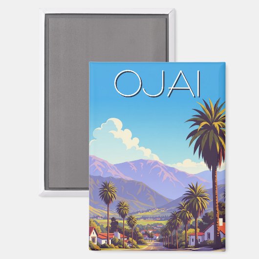  Ojai California Magneet (Voorkant / Achterkant)