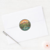 Ojai California Ronde Sticker (Envelop)
