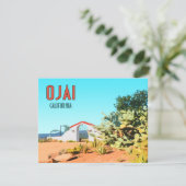 Ojai California Succulent Cactus  Flat Kaart (Staand voorkant)