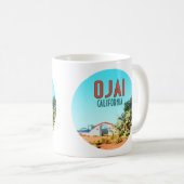 Ojai California Succulent Cactus Koffiemok (Voorkant rechts)