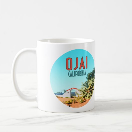 Ojai California Succulent Cactus Koffiemok (Links)