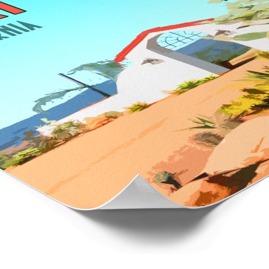 Ojai California Succulent Cactus Poster (Hoek)