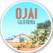 Ojai California Succulent Cactus  Sticker (Voorkant)