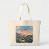 Ojai California Topa Mountains landschap Grote Tote Bag (Voorkant)