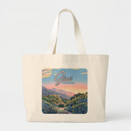 Ojai California Topa Mountains landschap Grote Tote Bag